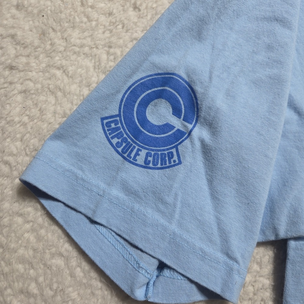 Dragon Ball Z Majin Vegeta T Shirt Capsule Corp RARE Powder Blue Adult Size 2XL - Picture 2 of 9